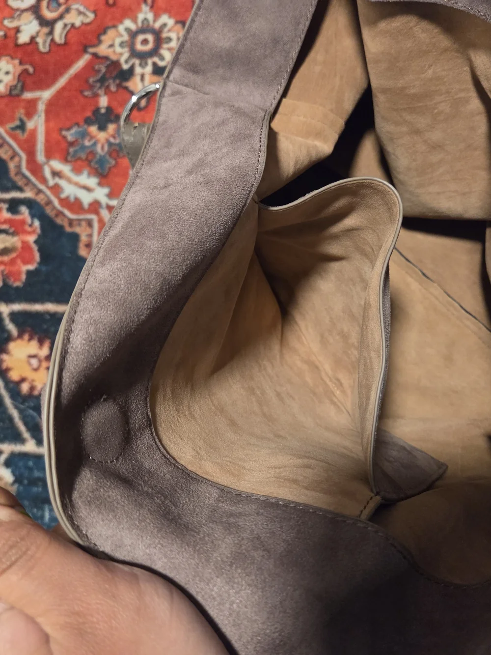 Old Navy Brown Suede Hobo Tote Shoulder Bag